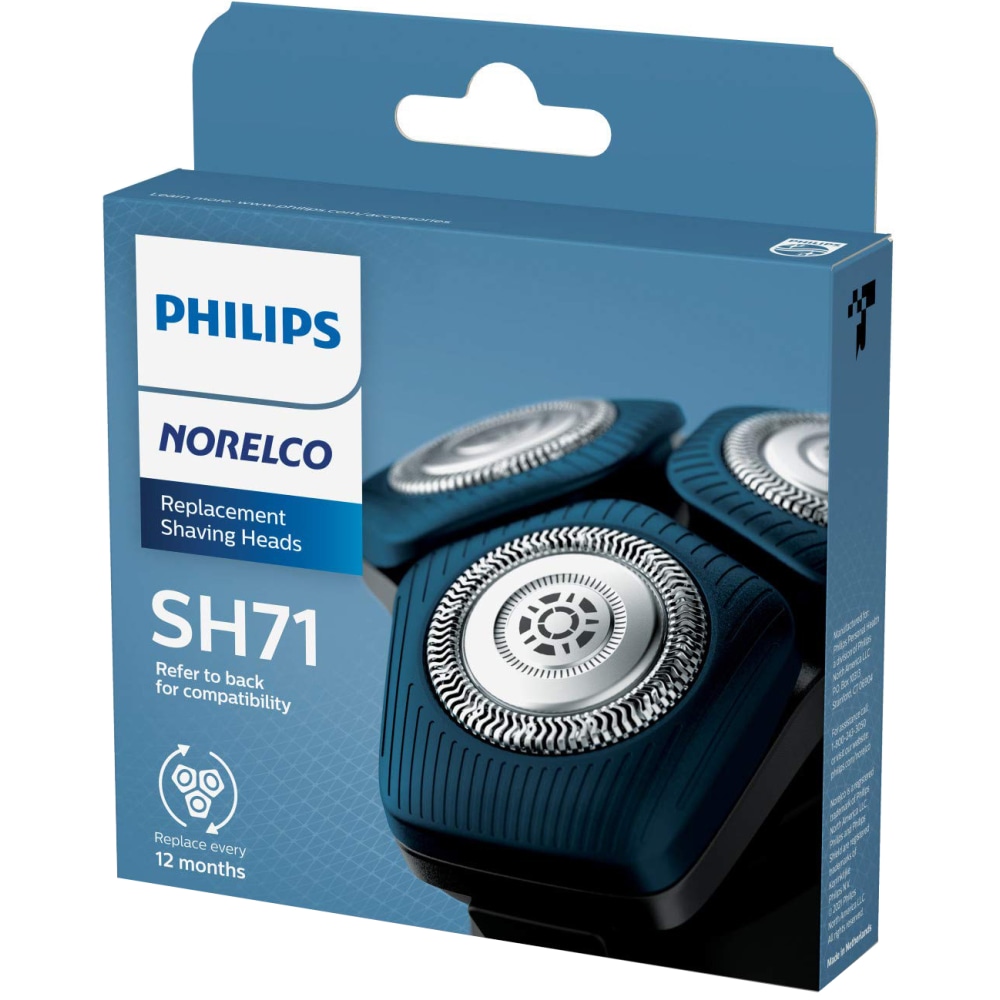 Philips Norelco Shaving Head For Shaver Series 7000 & Angular-Shaped Series 5000, Silver MPN:SH71/52