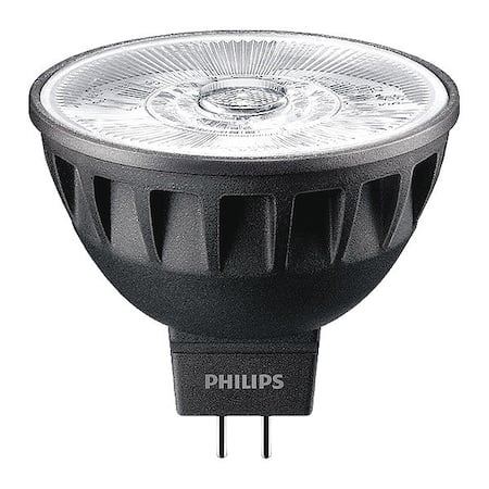 LED Lamp, 485 lm, 2700K Color Temp., 12V MPN:6.3MR16/LED/F35/927/D/EC/12V T20 10/1FB