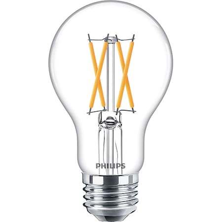 LED, 8 W, A19, Medium Screw (E26) MPN:8A19/PER/927-922/CL/G/E26/WGX 1FB T20