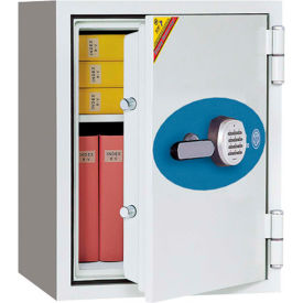 Phoenix Safe Fire Fighter 1-Hour Digital Fire & Water Resistant Safe 1.75 cu ft Off-White Steel 502