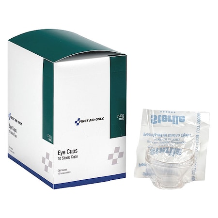 Eye Cup, Plastic, Clear, For Use With, Eyewash MPN:7-110