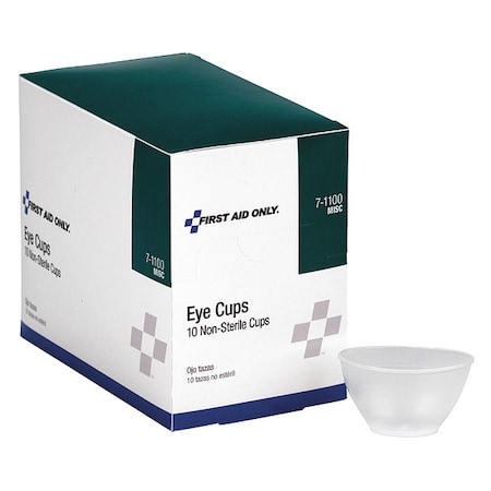 Eye Cup, Plastic, Clear, For Use With, Eyewash MPN:7-1100