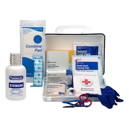 First Aid Kit and Housing, Plastic 160 Components, 25 People Served MPN:24-500