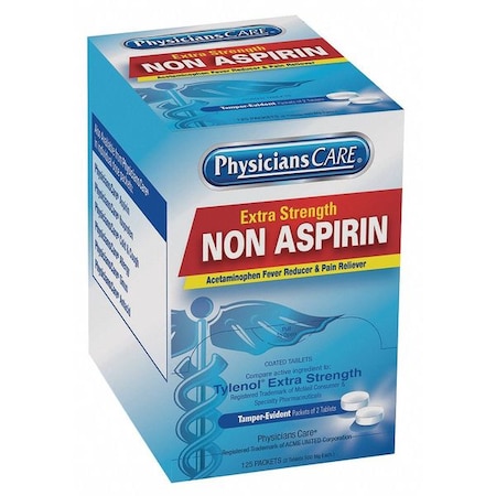 Non-Aspirin, Tablet, 500mg, PK125 MPN:40800G