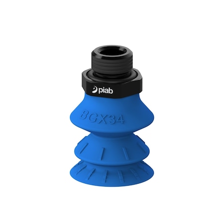 Vacuum Cup, Silicone, Blue, 34 mm dia., PK5 MPN:S.BGX34SF50.G18M.00