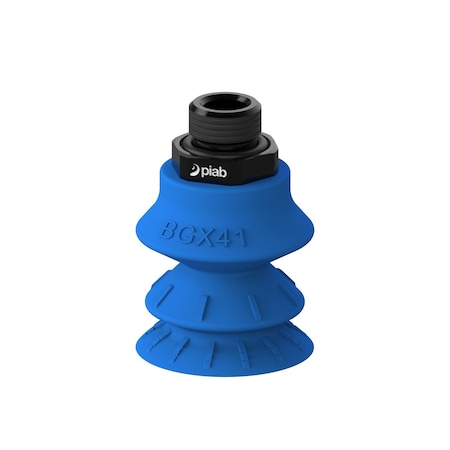 Vacuum Cup, Silicone, Blue, 41 mm dia., PK5 MPN:S.BGX41SF50.XXX.00