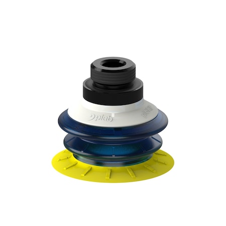 Vacuum Cup, PUR, Blue/Yellow, 57 mm dia. MPN:S.MX57P3060.G18M.00