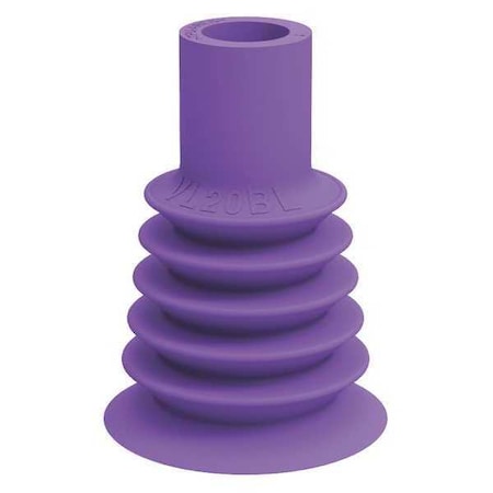 Suction Cup, Purple, 20mm Dia., 28mm H, PK5 MPN:VL20BL
