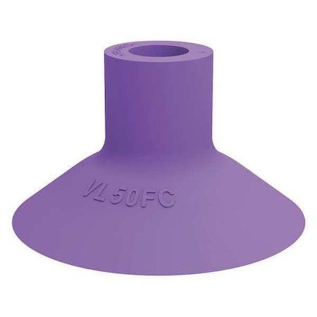 Suction Cup, Purple, 50mm Dia., 29mm H, PK5 MPN:VL50FC