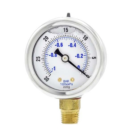 IndustrialVacuumGauge, +/-3-2-3%, Metalli MPN:201L-204A