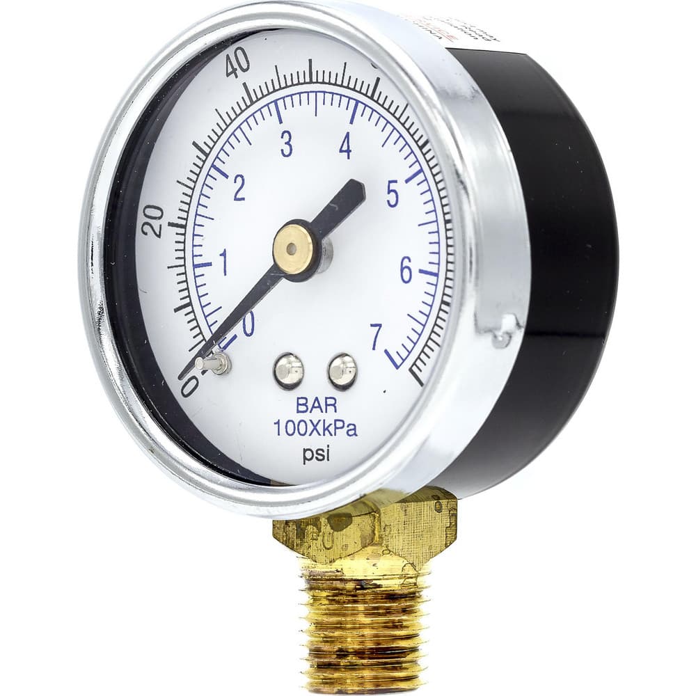 Pressure Gauges; Gauge Type: Utility Gauge ; Scale Type: Dual ; Accuracy (%): 3-2-3% ; Dial Type: Analog ; Thread Type: 1/4