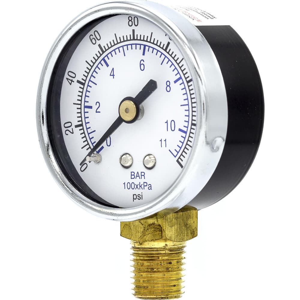 Pressure Gauges; Gauge Type: Utility Gauge ; Scale Type: Dual ; Accuracy (%): 3-2-3% ; Dial Type: Analog ; Thread Type: 1/4