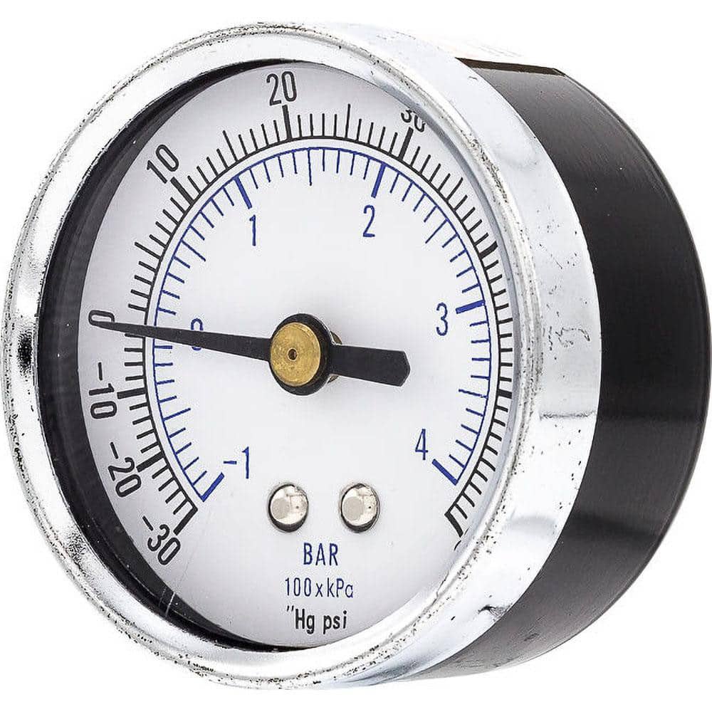 Pressure Gauges; Gauge Type: Utility Gauge ; Scale Type: Dual ; Accuracy (%): 3-2-3% ; Dial Type: Analog ; Thread Type: NPT ; Bourdon Tube Material: Bronze MPN:102D-208CD