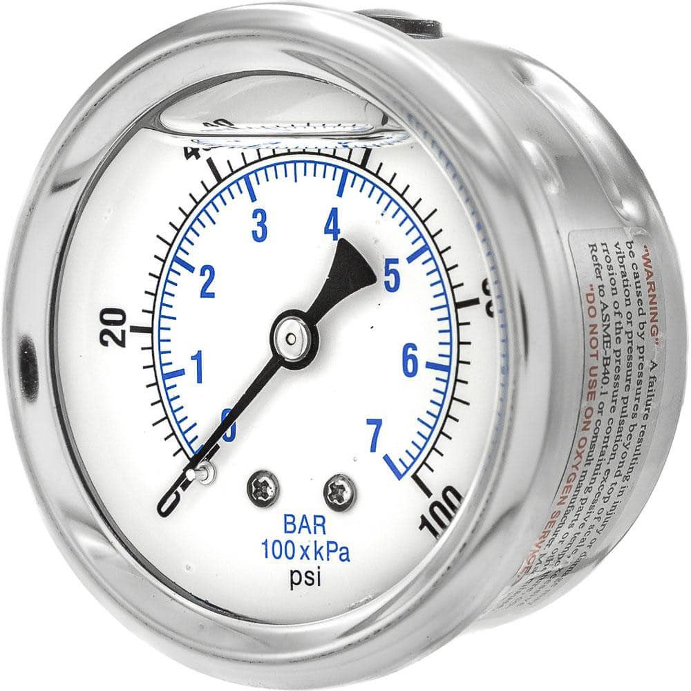 Pressure Gauges; Gauge Type: Industrial Pressure Gauges ; Scale Type: Dual ; Accuracy (%): 2-1-2% ; Dial Type: Analog ; Thread Type: 1/4