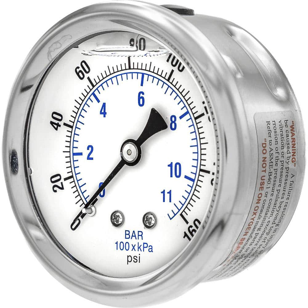 Pressure Gauges; Gauge Type: Industrial Pressure Gauges ; Scale Type: Dual ; Accuracy (%): 2-1-2% ; Dial Type: Analog ; Thread Type: 1/4