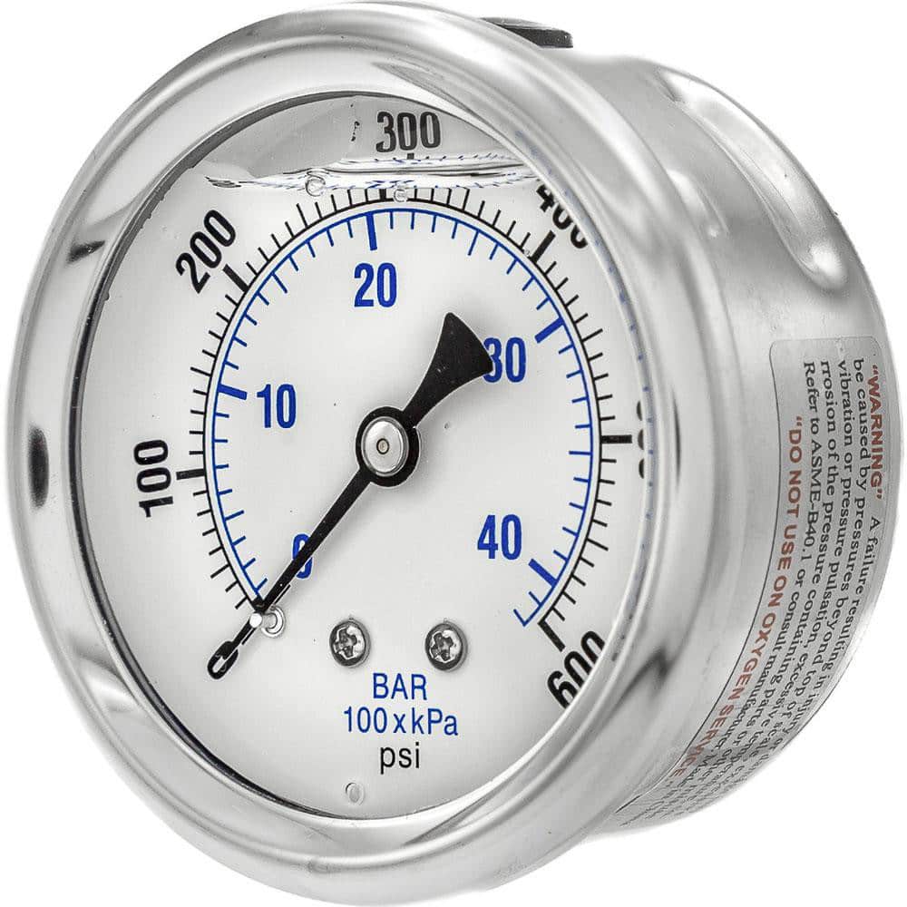 Pressure Gauges; Gauge Type: Industrial Pressure Gauges ; Scale Type: Dual ; Accuracy (%): 2-1-2% ; Dial Type: Analog ; Thread Type: 1/4