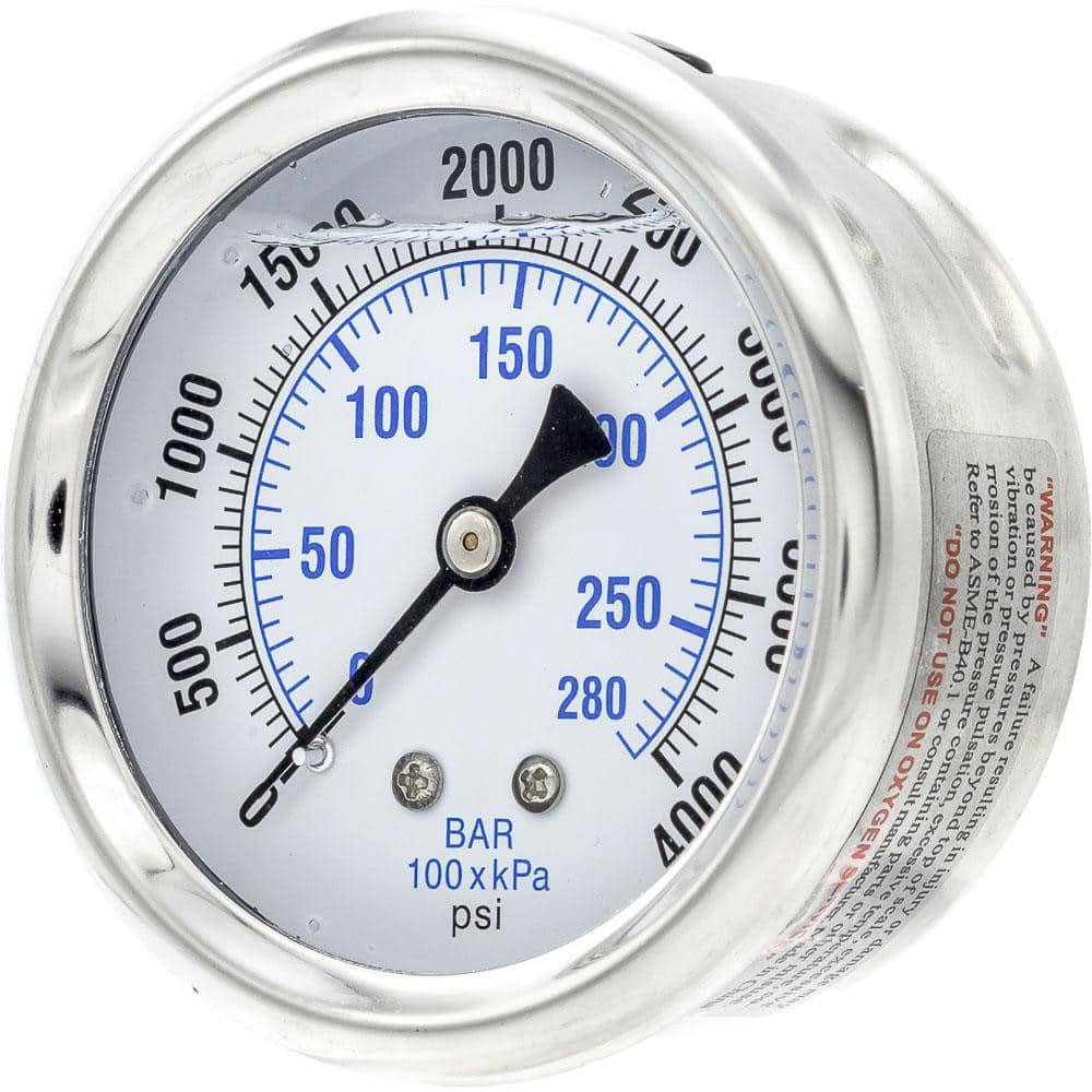 Pressure Gauges; Gauge Type: Industrial Pressure Gauges ; Scale Type: Dual ; Accuracy (%): 2-1-2% ; Dial Type: Analog ; Thread Type: 1/4