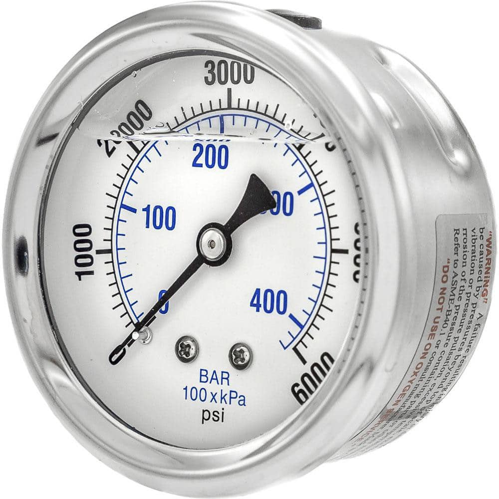 Pressure Gauges; Gauge Type: Industrial Pressure Gauges ; Scale Type: Dual ; Accuracy (%): 2-1-2% ; Dial Type: Analog ; Thread Type: 1/4