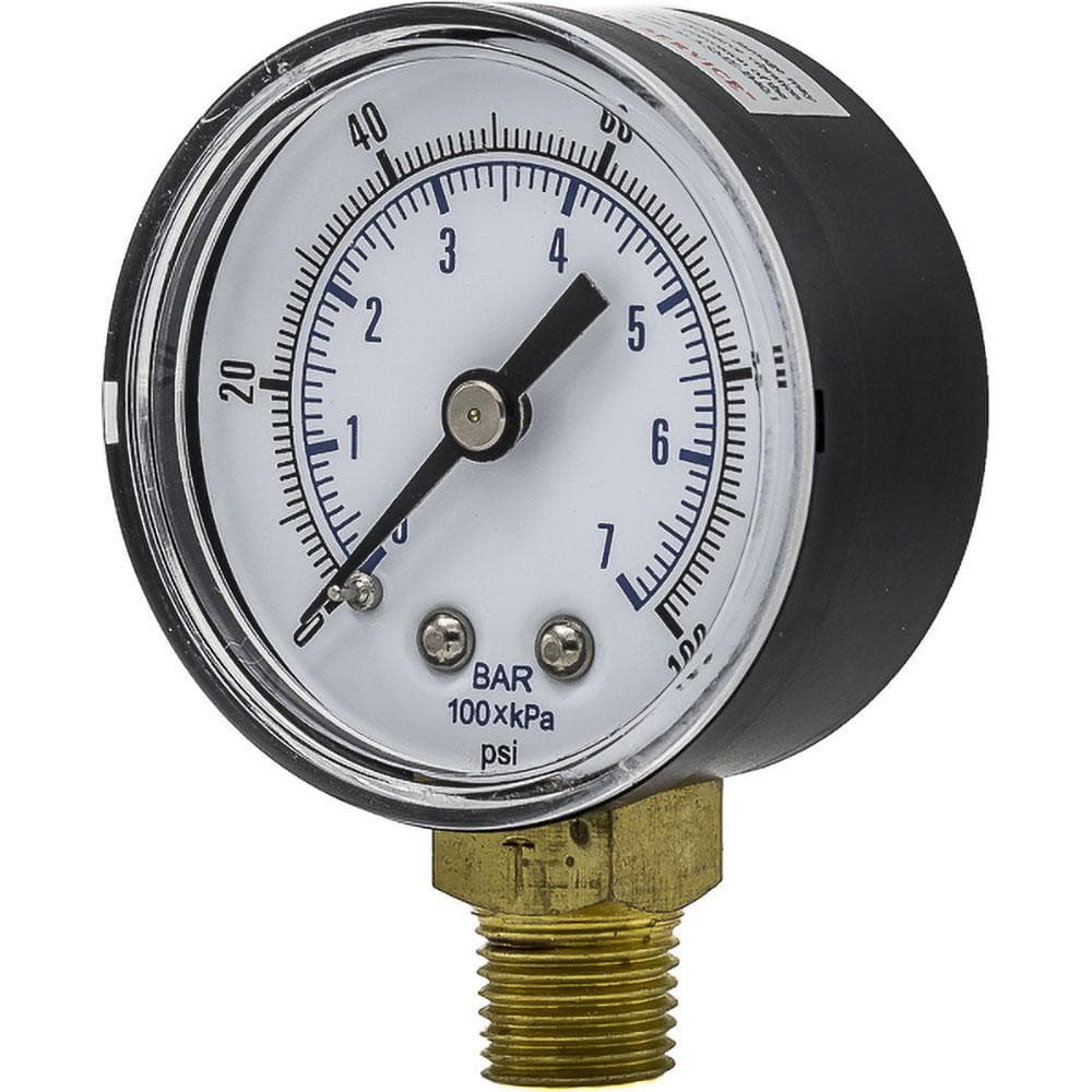 Pressure Gauges; Gauge Type: Utility Gauge ; Scale Type: Dual ; Accuracy (%): 3-2-3% ; Dial Type: Analog ; Thread Type: BSPP ; Bourdon Tube Material: Bronze MPN:SEP101D204EBSPT