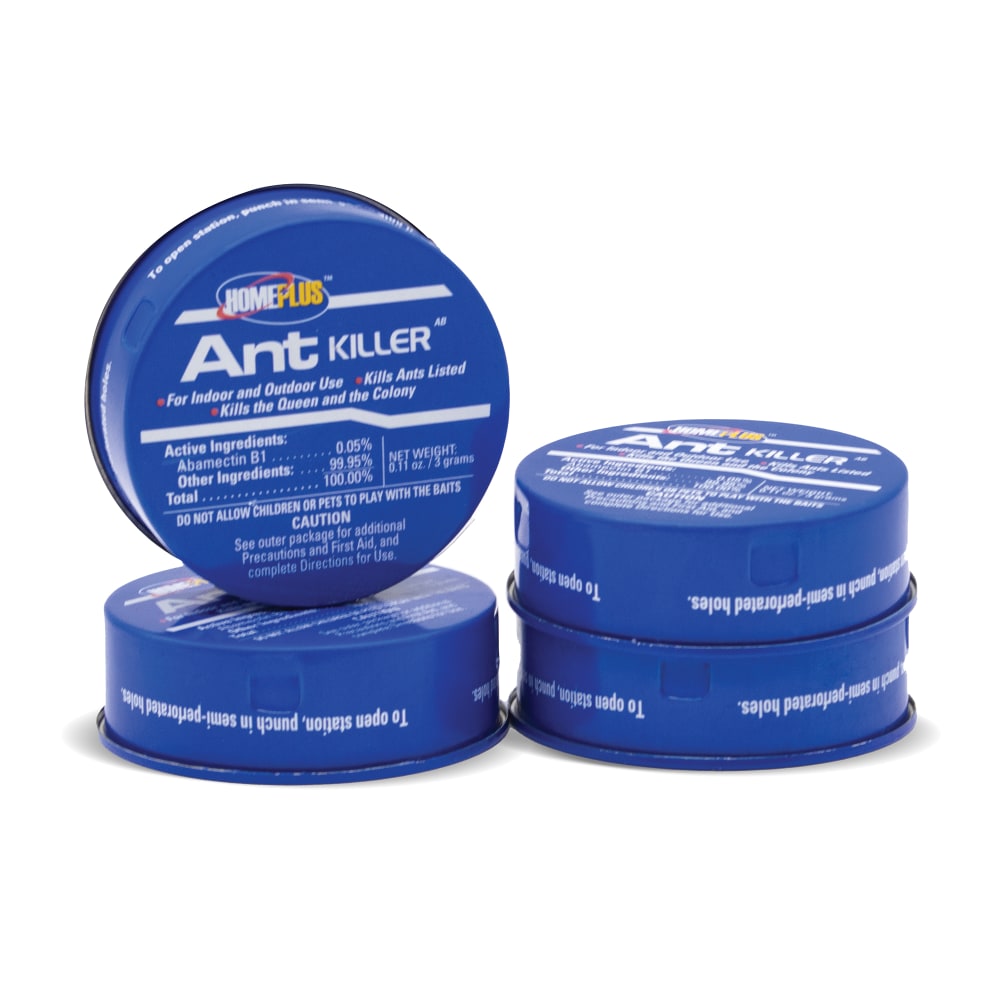 Home Plus Ant Killer, 0.11 Oz, Blue, Pack Of 4 Traps MPN:4PK-METAL-AB
