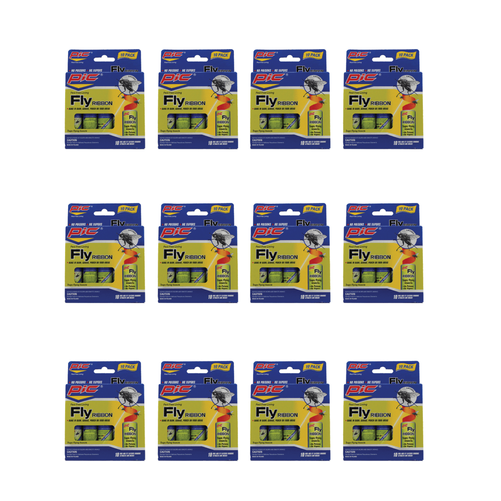PIC Fly Ribbon Bug & Insect Catcher, 120-Pack MPN:815825012318