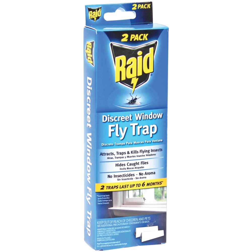 Raid Discreet Window Fly Traps, 0.8 Oz, Box Of 2 Traps MPN:FLYHIDE-RAID