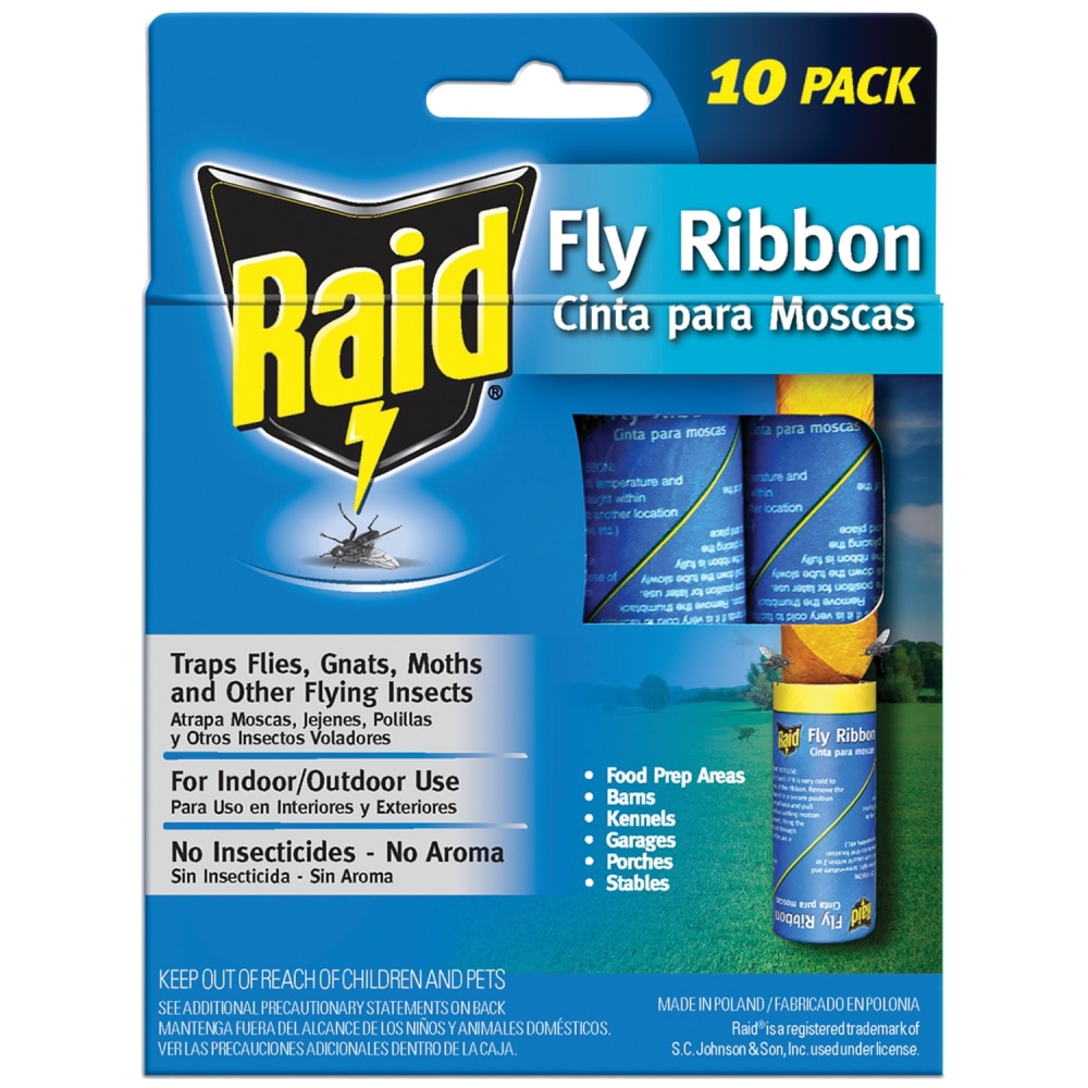 Raid Fly Ribbons, Pack Of 10 Ribbons MPN:FR10B-RAID