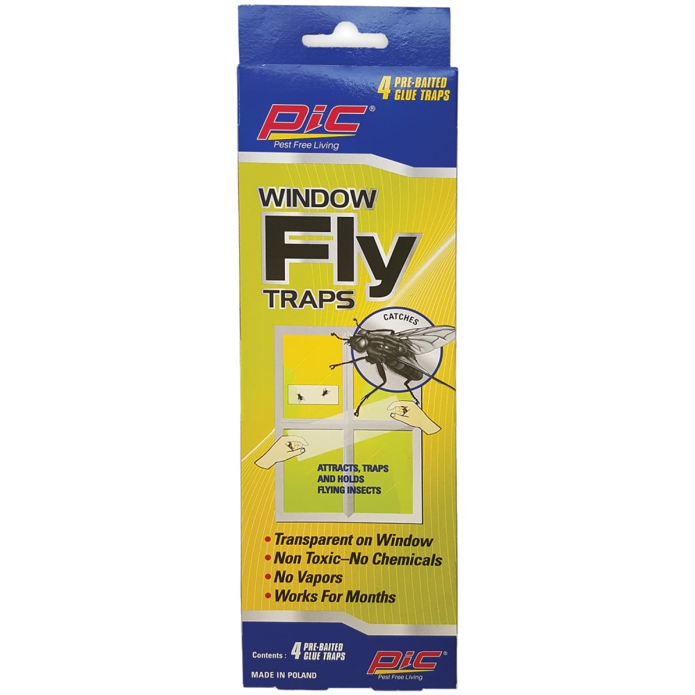 PIC Window Fly Traps, Pack Of 4 Traps MPN:FTRP