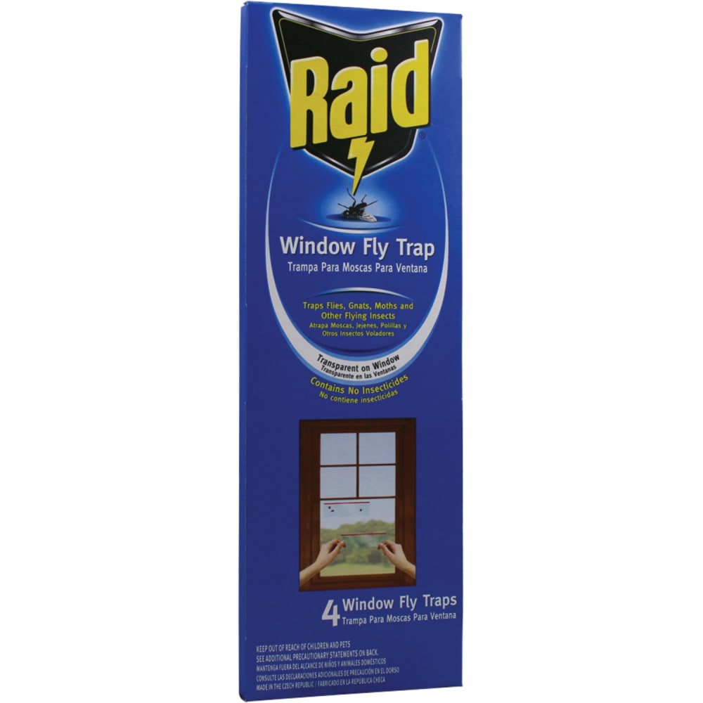 Raid Window Fly Traps, Pack Of 4 Traps MPN:FTRP-RAID