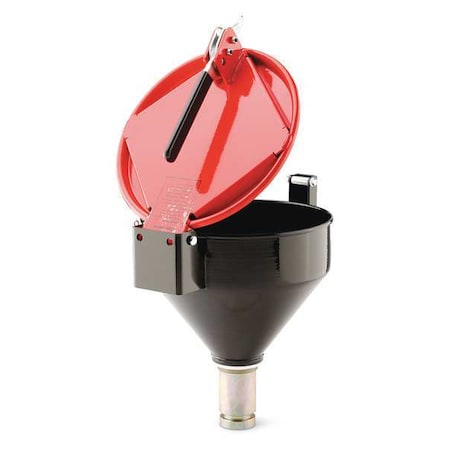 Drum Funnel, 15 in H, Red, Steel MPN:DRM1127-RD-NPT
