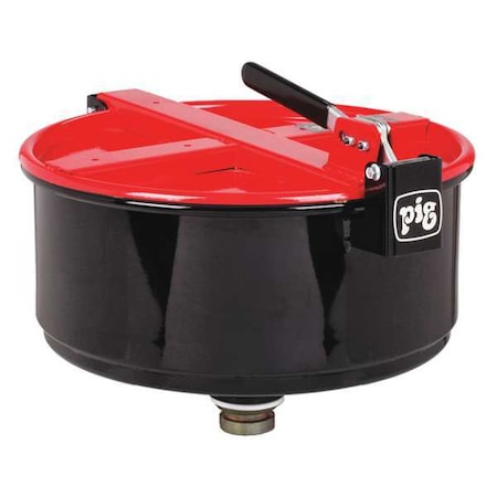 Drum Funnel, Steel, 13-9/32 in. H, Red MPN:DRM1210-RD
