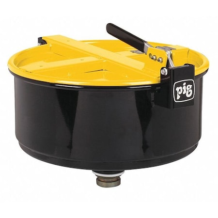Drum Funnel, 13.25 in H, Yellow, Steel MPN:DRM1210-YW