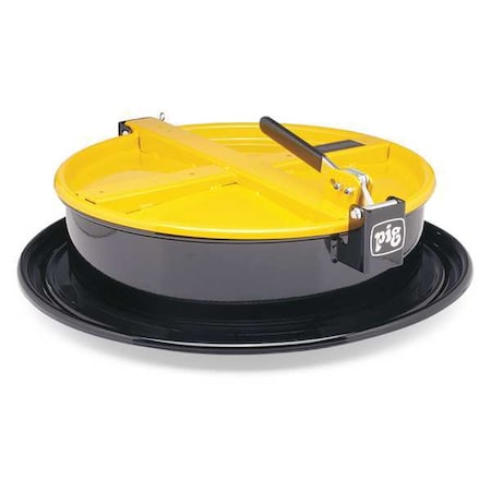 Drum Funnel, Steel, 6-3/4 in. H, Yellow MPN:DRM1212-YW