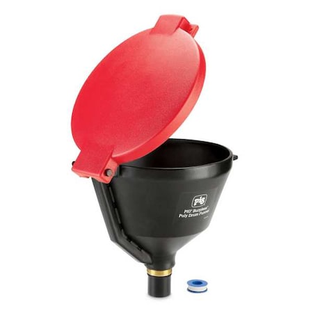 DrumFunnel, 13.875inH, Red, Polyethylene MPN:DRM1680-RD