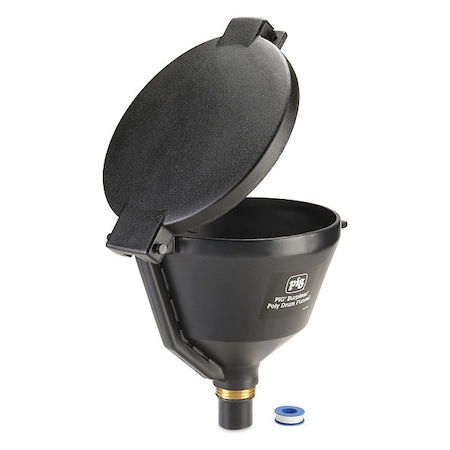 DrumFunnel, 13.875inH, Black, Polyethylene MPN:DRM1681-BK