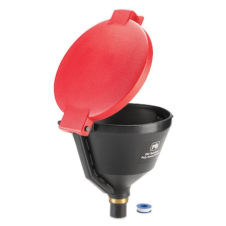 DrumFunnel, 13.875inH, Red, Polyethylene MPN:DRM1681-RD