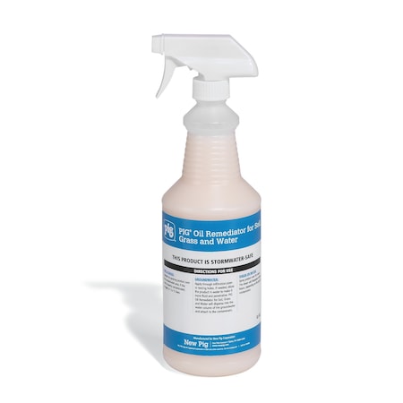 Oil Remediator for Soil, Grass and Water, Remediator, 32 oz. Spray Bottle MPN:CLN953