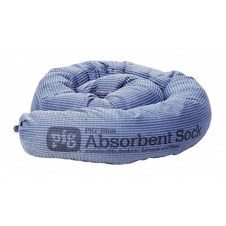 Sorbent Sock, 15 gal, 3 in x 48 in, Universal, Blue, 20 PK MPN:2048