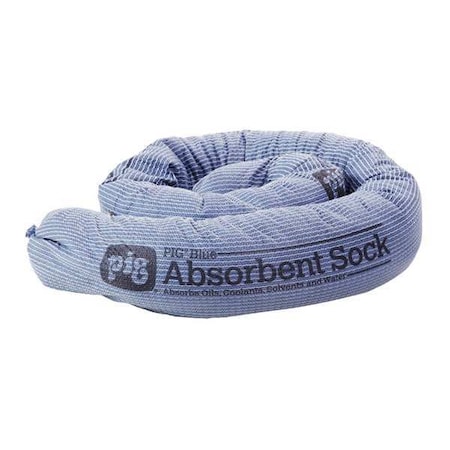 Sorbent Sock, 30 gal, 3 in x 48 in, Universal, Blue, 40 PK MPN:4048