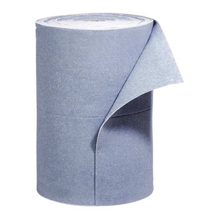 Sorbent Roll, 64 gal, 30 in x 150 ft, Universal, Blue, Fibers MPN:BLU102