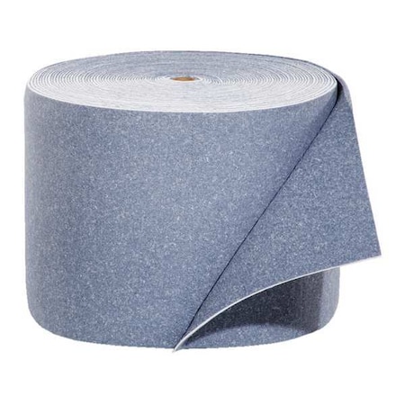 Sorbent Roll, 32 gal, 15 in x 150 ft, Universal, Blue, Fibers MPN:BLU103