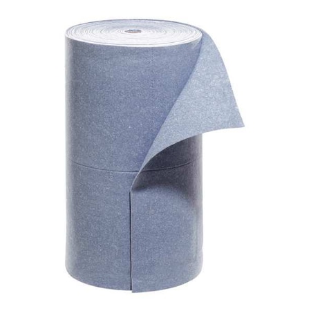 Sorbent Roll, 41 gal, 30 in x 150 ft, Universal, Blue, Fibers MPN:BLU104