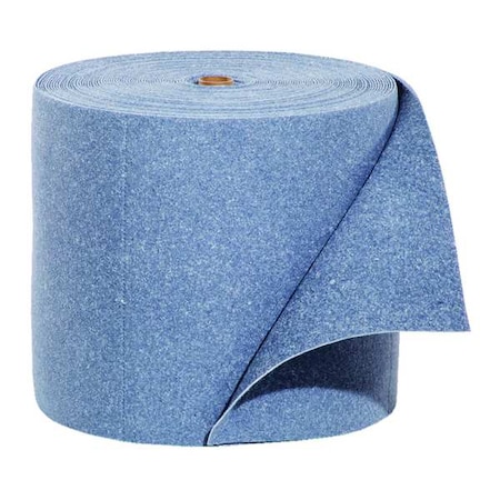 Sorbent Roll, 20 gal, 15 in x 150 ft, Universal, Blue, Fibers MPN:BLU105