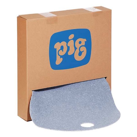 Sorbent Pad, 6 gal, 22 in Dia., Universal, Blue, 25 PK MPN:BLU255