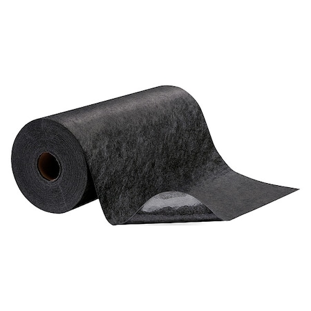 Sorbent Roll, 5 gal, 24 in x 100 ft, Universal, Black, Polypropylene MPN:GRP24200-BK