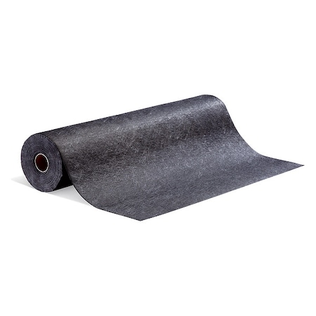 Sorbent Roll, 10 gal, 48 in x 100 ft, Universal, Black, Polypropylene MPN:GRP48200-BK