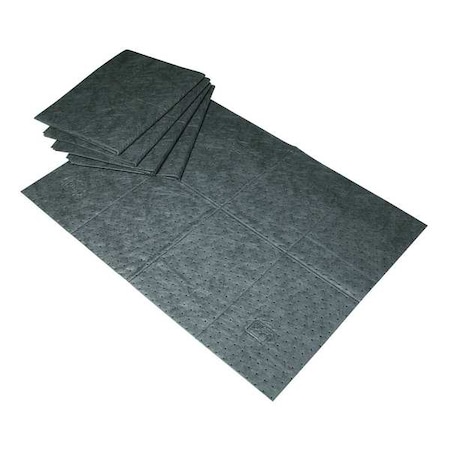 Sorbent Pad, 15 gal, 30 in x 40 in, Bodily Fluids, Gray, 20 PK MPN:HC100