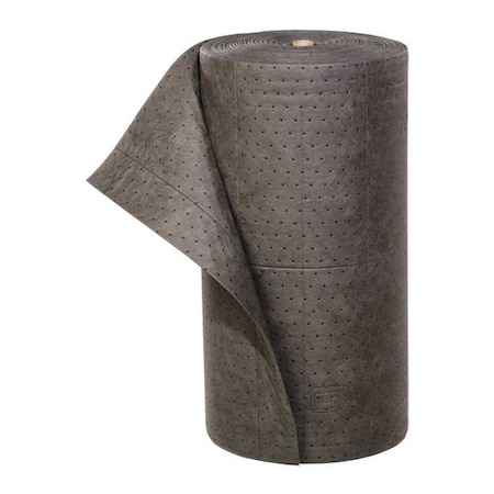 Sorbent Roll, 35 gal, 30 in x 150 ft, Bodily Fluids, Gray, Polypropylene MPN:HC103