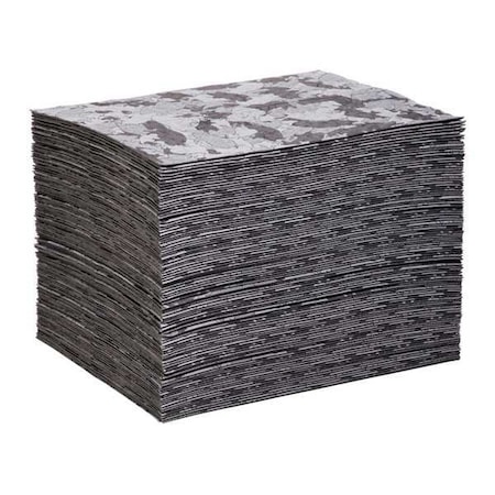 Sorbent Pad, 26 gal, 16 in x 20 in, Universal, Gray, Polypropylene MPN:MAT117