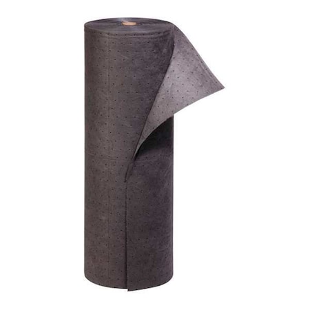 Sorbent Roll, 20 gal, 30 in x 150 ft, Universal, Gray, Polypropylene MPN:MAT137